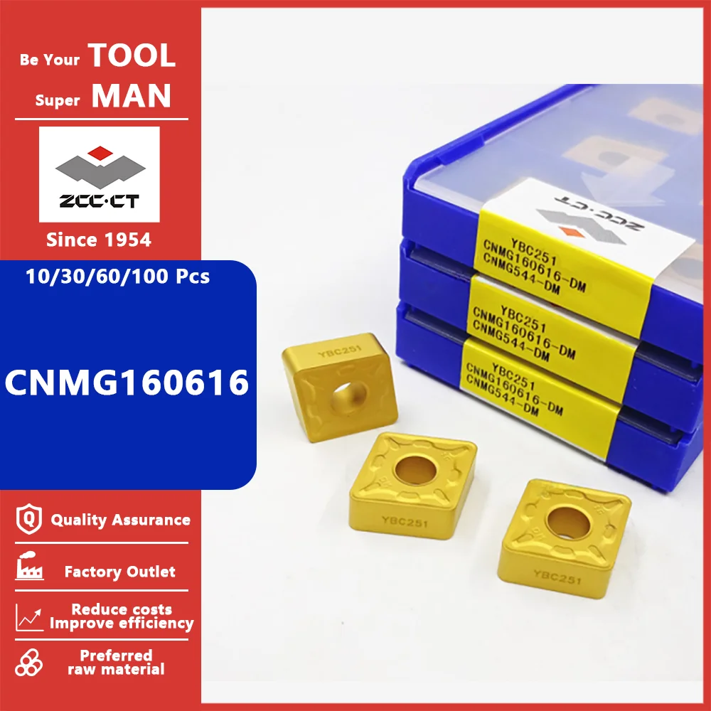 

ZCC CT CNMG160616 CNMG 160616 DR ER PM DM TC Medium Roughing Carbide Inserts CNC Metal Turning Tool Lathe Cutter CNMG Blade