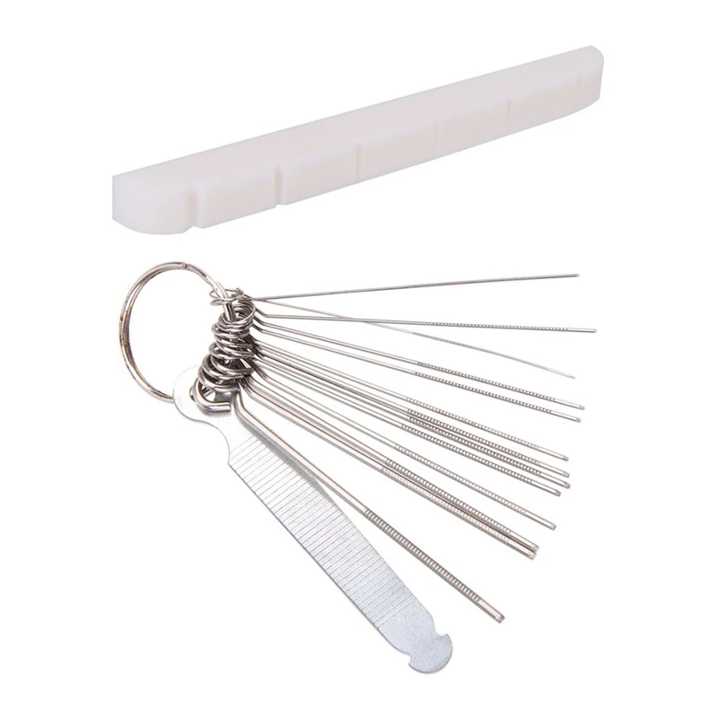 

Набор отверстий для гитарных гитар, комплект из 1 гайки с пазом и 1 костной гайки 42 мм для электрогитары