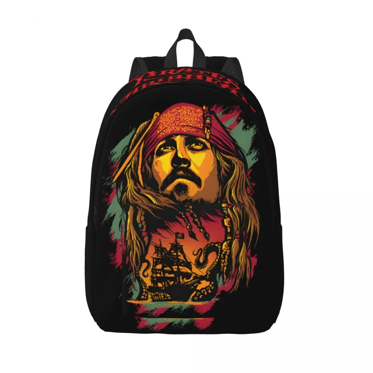 Школьная сумка большого объема для ноутбука из мультфильма Пираты Карибского