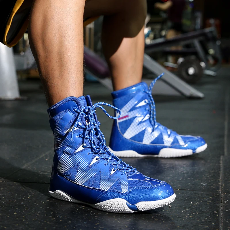 High Quality Wrestling Shoes Durable Boxing Sneakers Foot Protection Wrestling Shoes Men's Professional Fighting Shoes