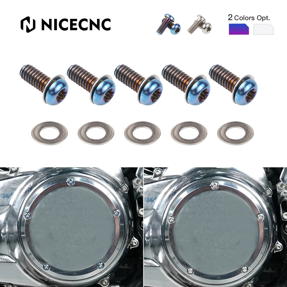 Мотоциклетные винты из титанового сплава болты Дерби Для Harley Dyna 06-17 Softail 08-18 Touring
