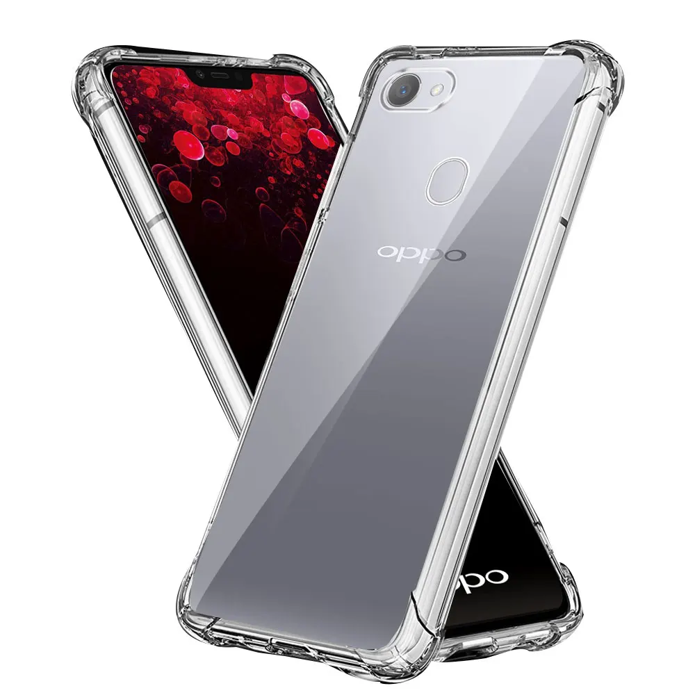 Для Oppo F7 CPH1819 чехол противоударный Прозрачный для телефона Youth CPH1821 прозрачный