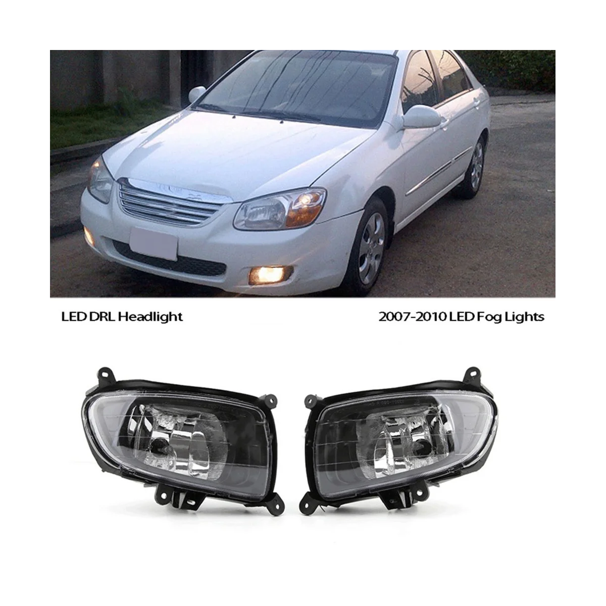 

Передний бампер, противотуманная лампа, дневные ходовые огни для KIA CERATO Sedan Spectra 2007-2010