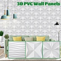 10 pcs 3d wall panels white diamond design wallpaper self adhesive waterproof stickers for home bedroom living room decorations