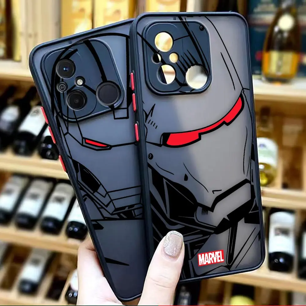 

Matte Case for Redmi A1 K50 K40 GAMING K30 K20 10X 10C 10 9C 9T 9A 9 8 7 PRO 4G 5G Case Funda Coque Shell Marvel Lron Man Comics