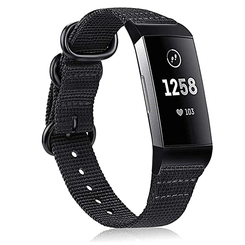

Nylon Sports Band for Fitbit Charge 4 Strap Soft Woven Watchbands For Fitbit Charge 3/3 SE Fitness Activity Bracelet Wristband