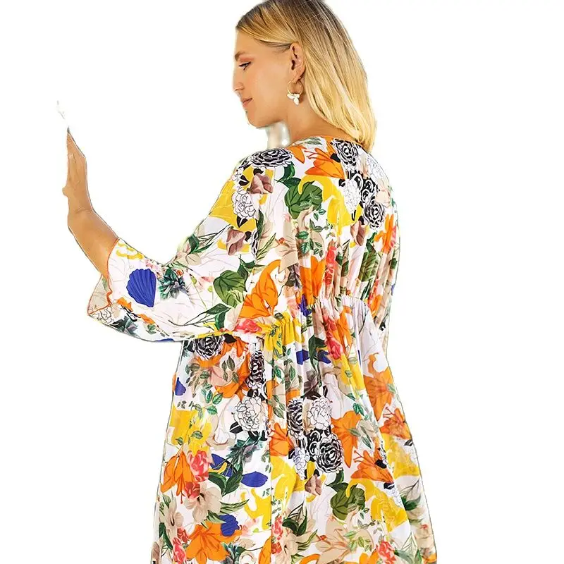 Женский пляжный купальный костюм с накидкой Пляжное Платье-бикини в бразильском