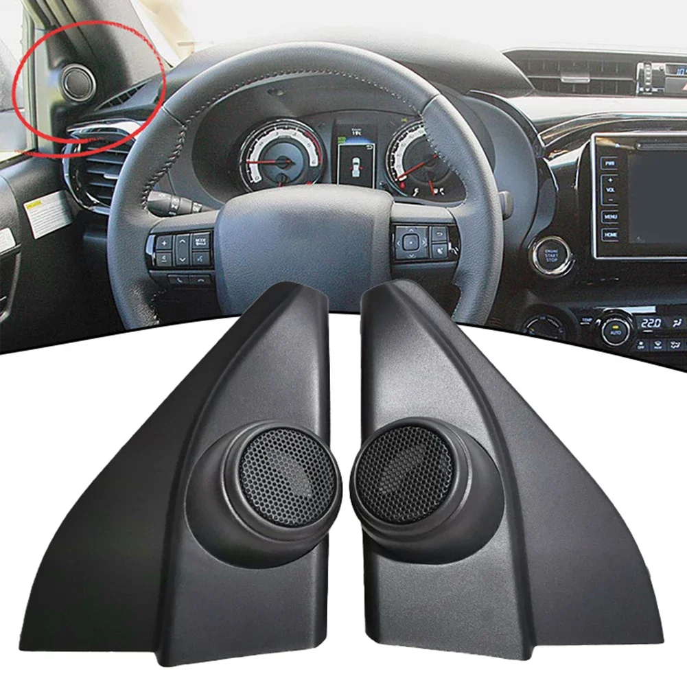 2PCS For Toyota Hilux Fortuner 2016-2020 Car A-Pillar Speaker Cover Mounts FQuick Installation Easy To Use