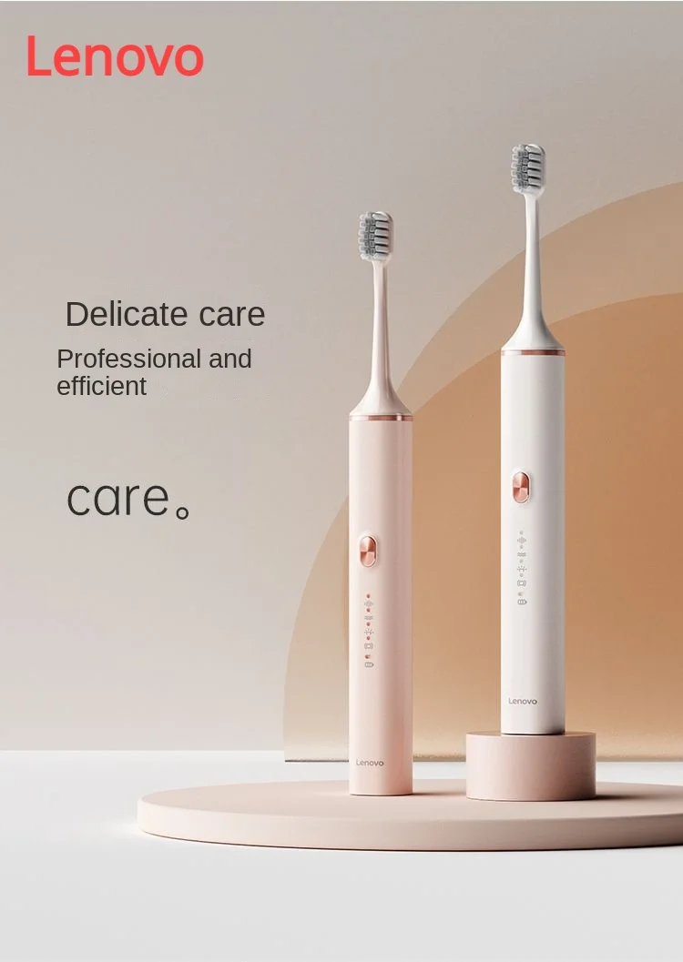 

Lenovo Sonic Electric Toothbrush Male and Female Student Party Soft Brush Couple Models Rechargeable Fully Automatic Toothbrush