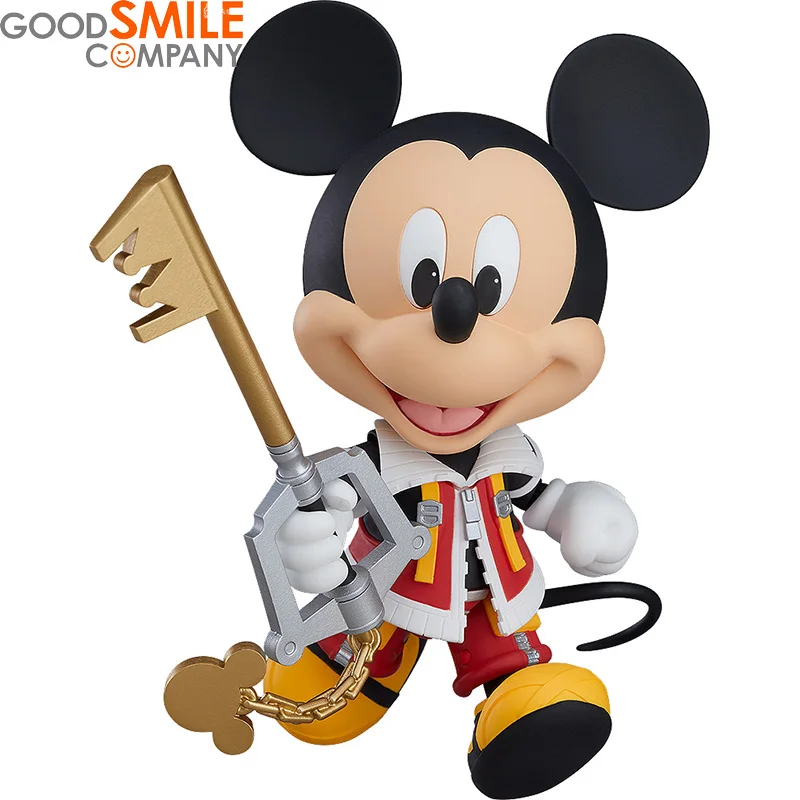 

100% Genuine Good Smile Nendoroid GSC 1075 Kingdom Hearts Mickey Mouse Action Figure Doll Collection Model Toy 10cm