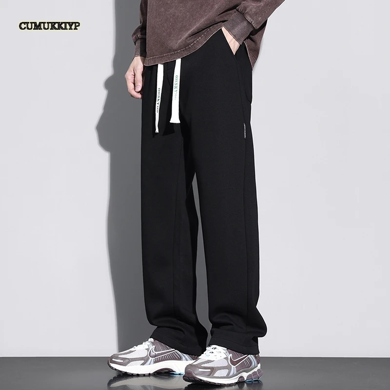 CUMUKKIYP Мужские модные и широкие повседневные брюки для осени зимы 2023-модные