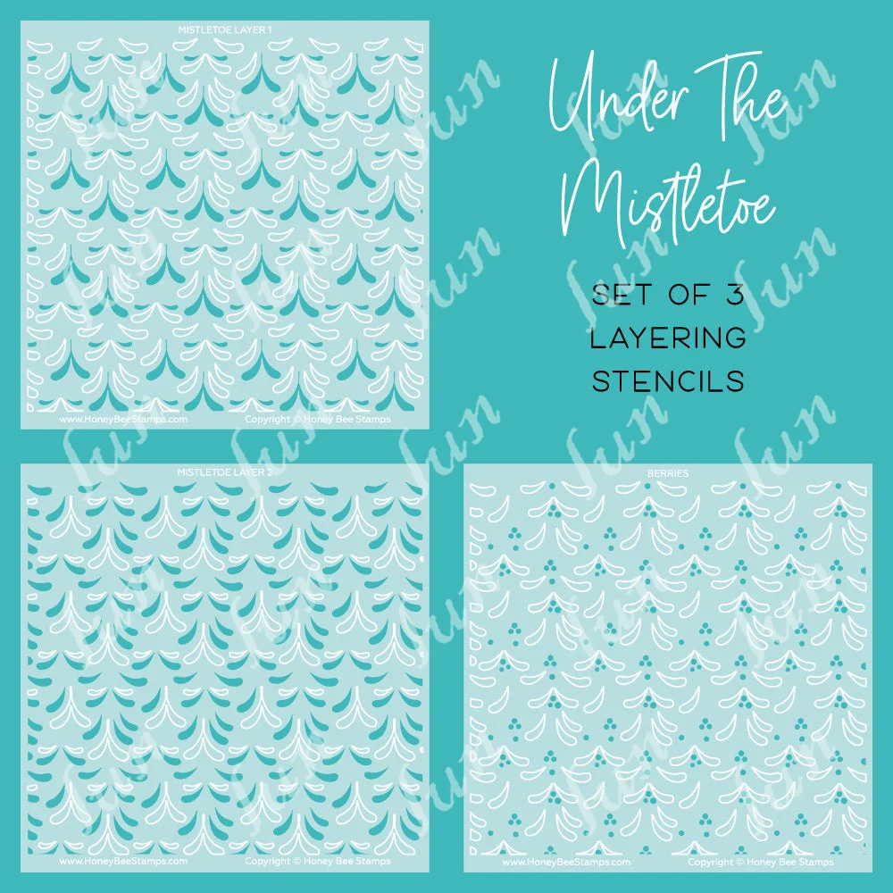 

Under the Mistletoe Layering Drawing Stencils for Scrapbooking Embossing Molds Diy Paper Card Album Work Craft Decoration