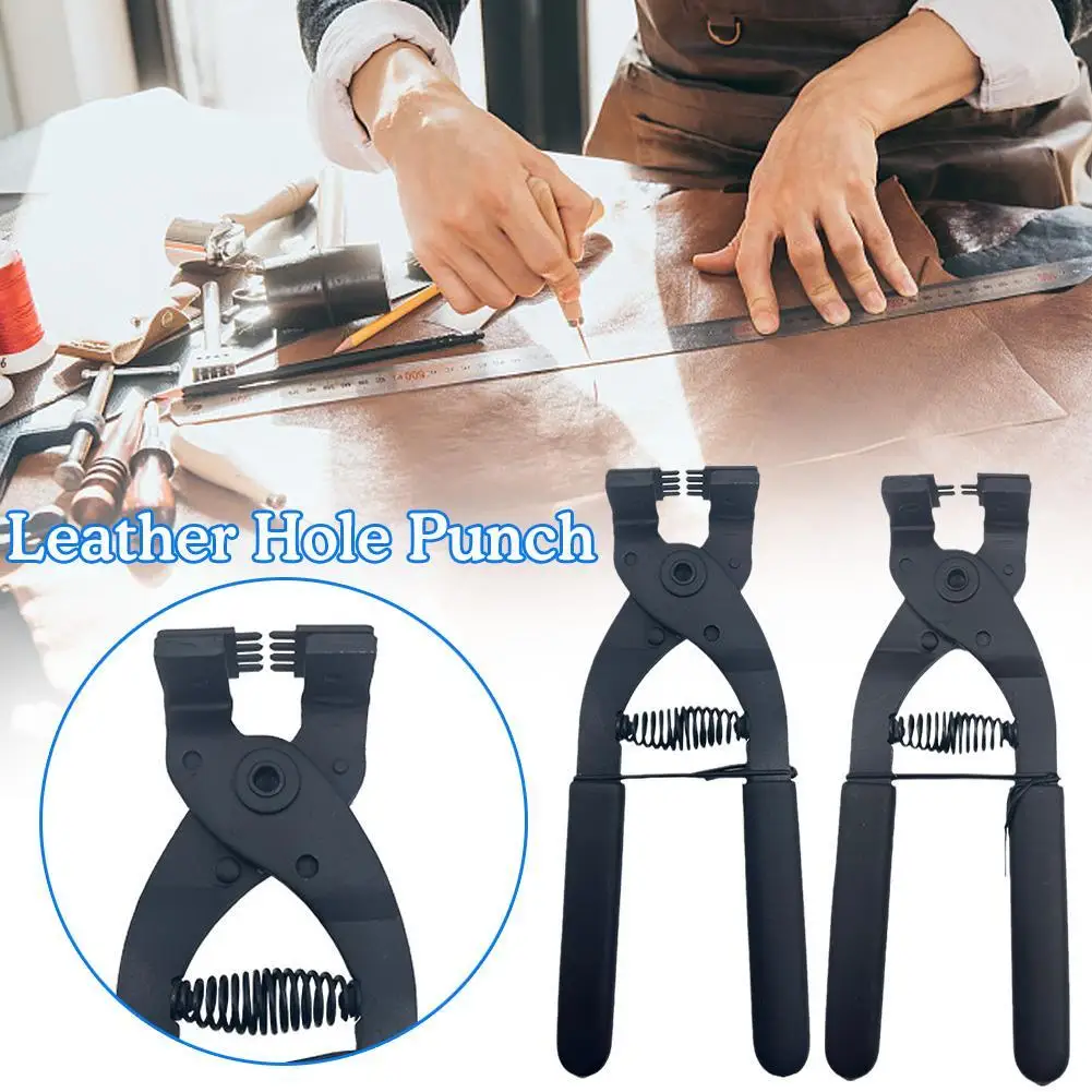 

Leather Piercer Leather Craft Hole Punch Tools Hand-Held Silent Pliers Diamond Sewing Stitching Chisel Pricking Iron