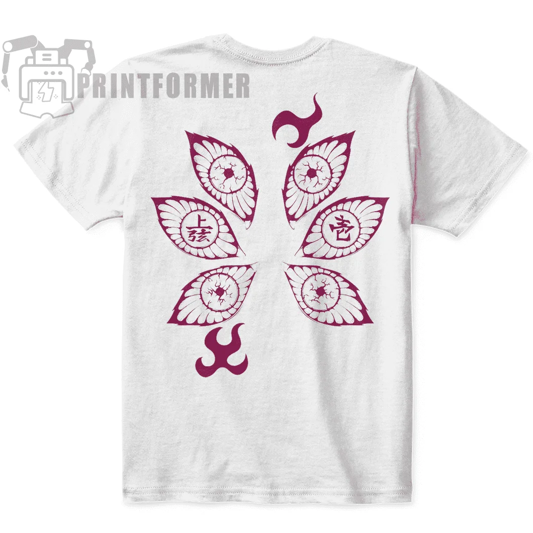 Футболка Kokushibo Demon Slayer Kimetsu No Yaiba Anime Manga черная рубашка все размеры 100 хлопок