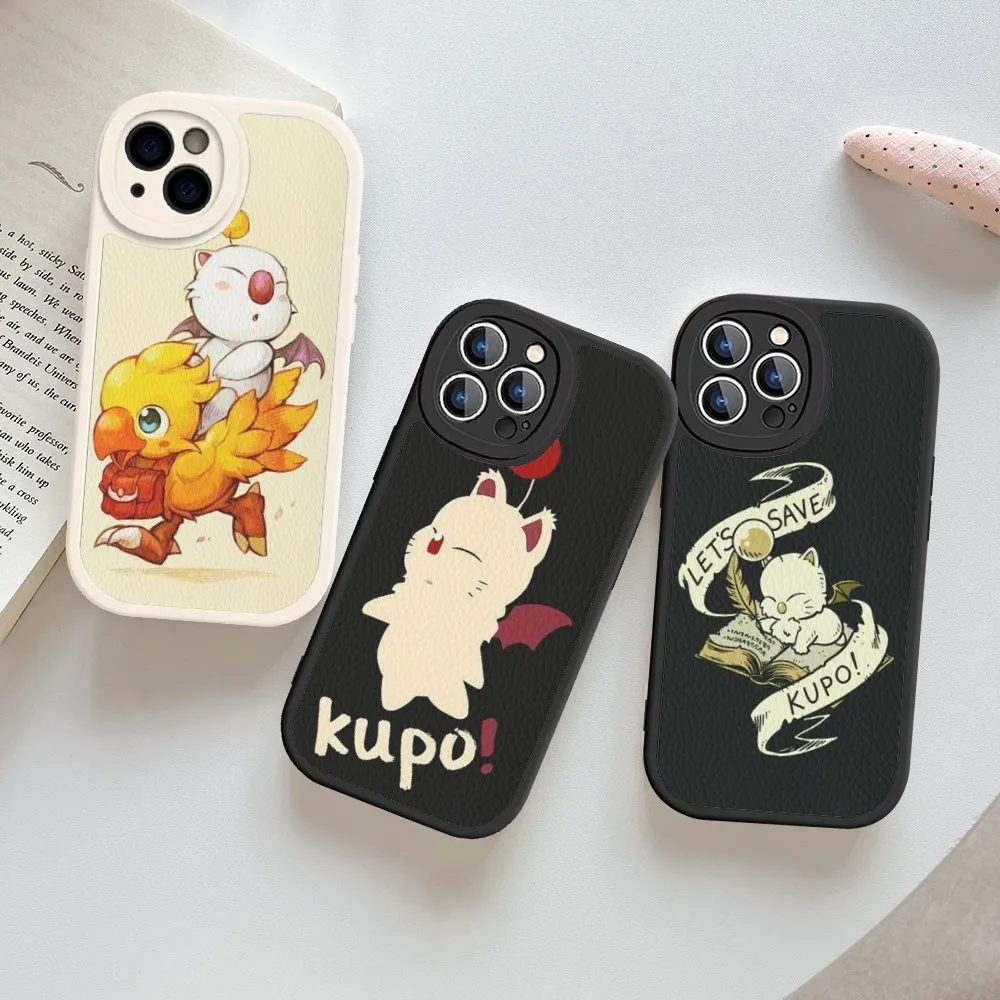 Чехол для телефона Moogle Final Fantasy из жесткой кожи iPhone 14 13 12 Mini 11 Pro Max Xs X Xr 7 8 Plus Fundas