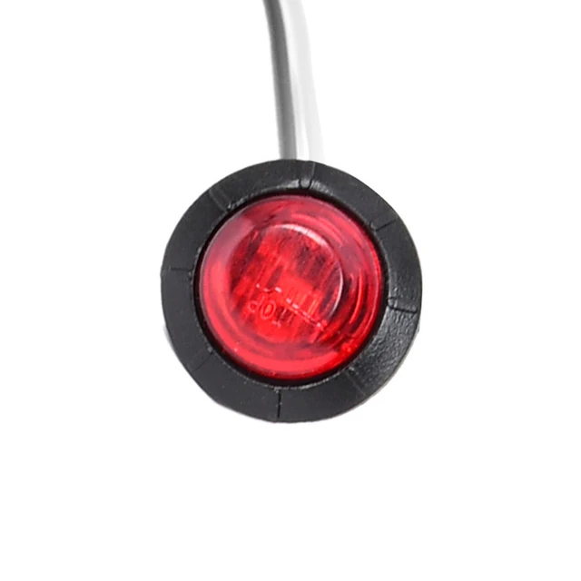 12 В круглые боковые габаритные огни прицепа водонепроницаемые светодиодные габаритные огни для грузовиков указатель поворота грузовика