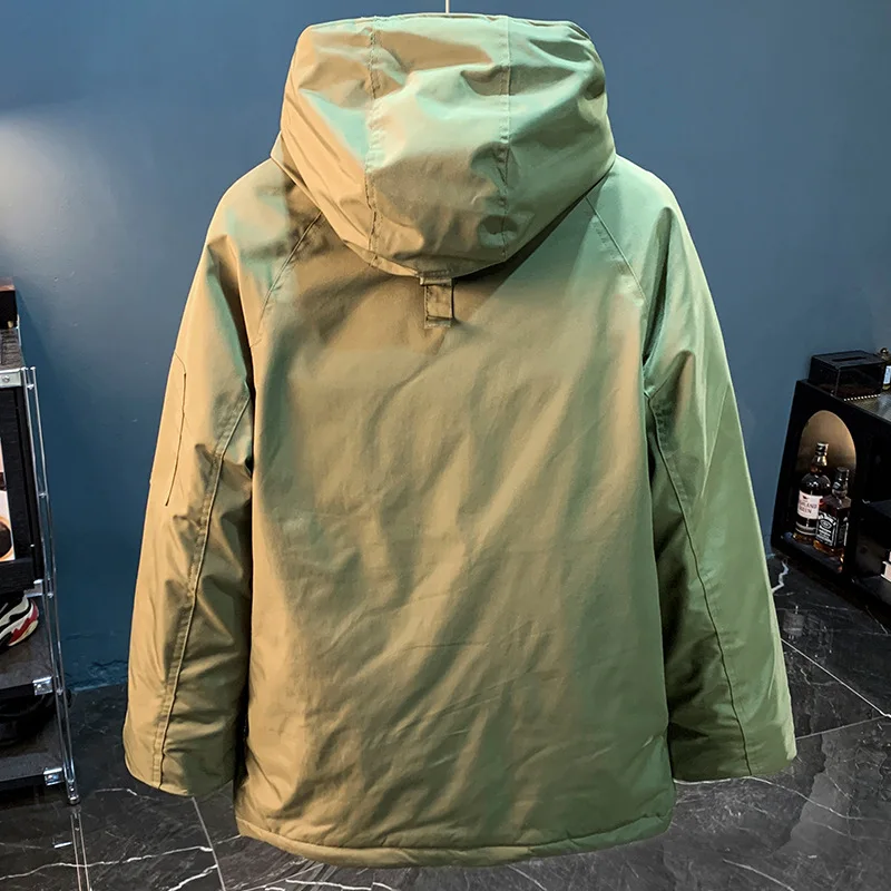 Мужской пуховик с капюшоном цвет в ассортименте