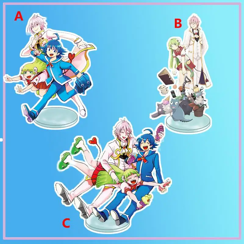

Аниме подставка Mairimashita! Акриловая фигурка Iruma-kun Asmodeus Alice Valac CLEAR, настольное украшение, 15 см