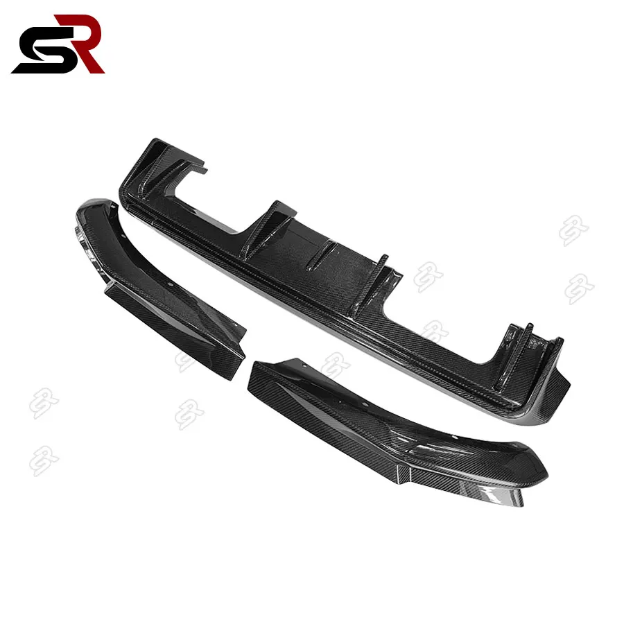 BMW G80 M3 G82 G83 Углеродное волокно 3D Стайлинг Высокое качество Диффузор Задний бампер