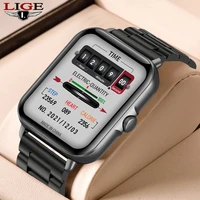 lige 2022 new bluetooth calling smart watch men full touch screen sports fitness watch ip67 waterproof bluetooth for android ios