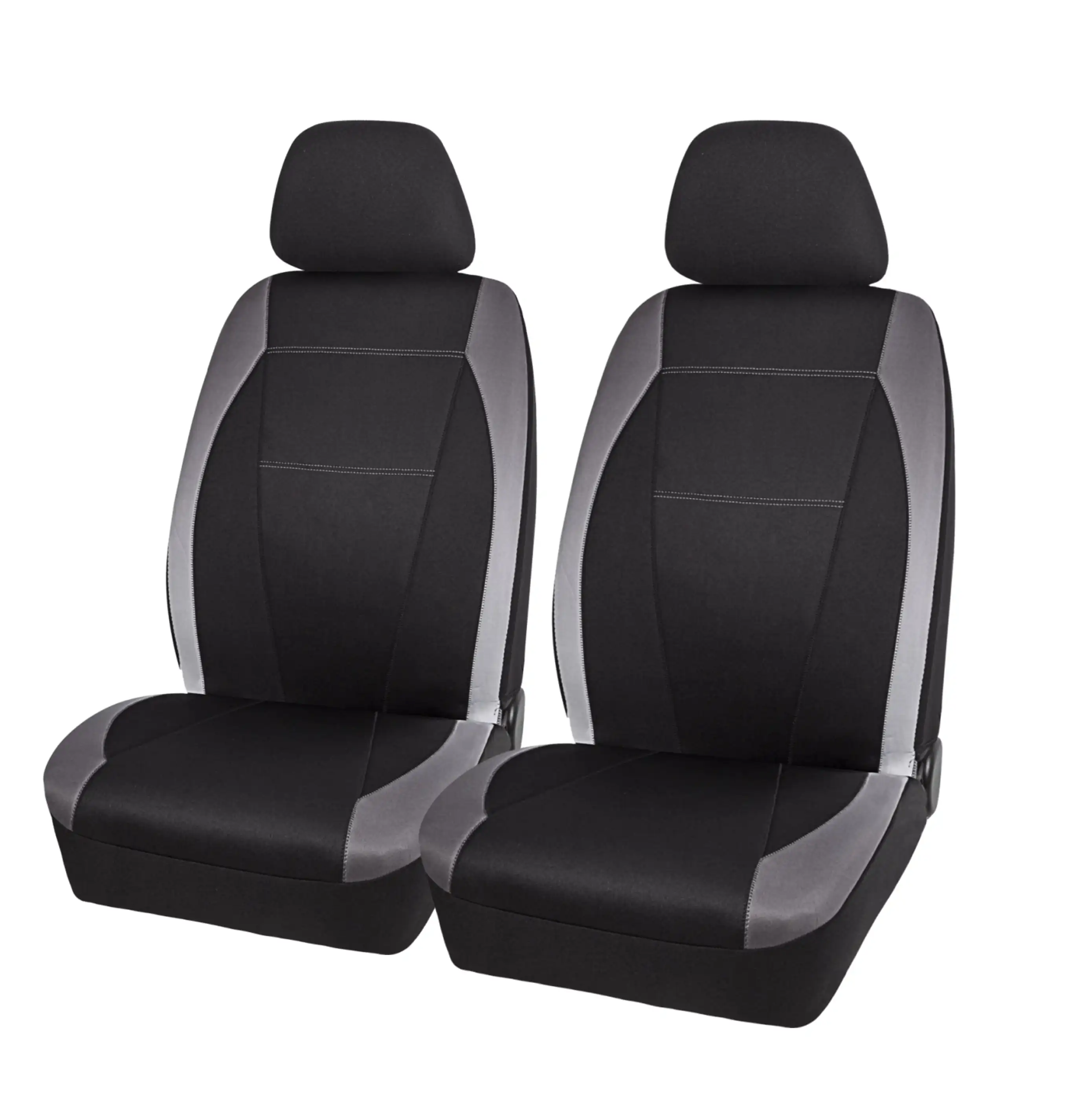 

2 Piece Low Back Wetsuit Seat Covers Polyester Grey, Universal Fit, SC1710G-1