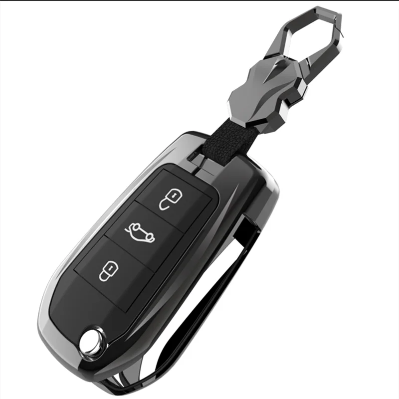 

Zinc alloy silicone car key case car keychain car key bag for Peugeot 408 308 4008 3008 508 2008