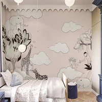 custom 3d cartoon small animal park childrens room background wall papel de parede wallpaper for bedroom wall room d%c3%a9cor tapety