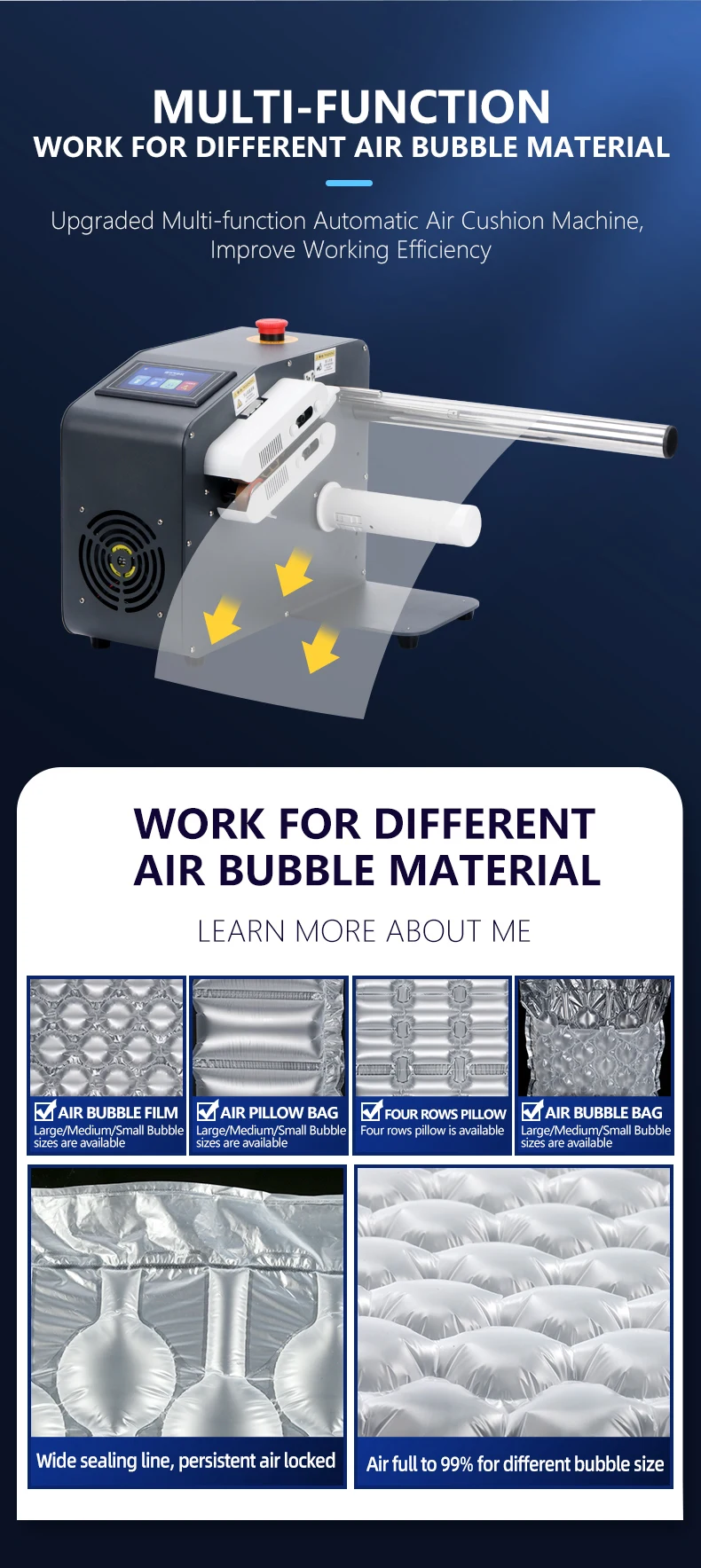 Машина на воздушной подушке прямые продажи с фабрики автоматическая портативная