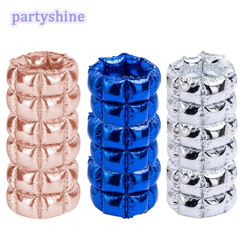 Фольгированный воздушный шар 35 дюймов с подставкой и башней, 3 шт.