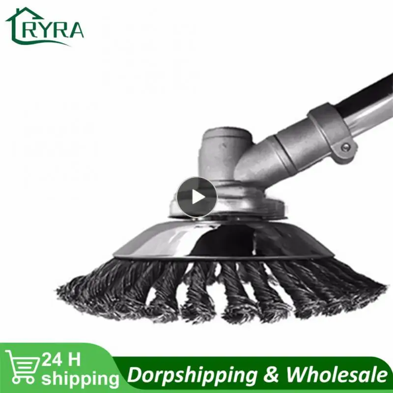 

Steel Wire 110/115/125/150mm Steel Wire Wheel Lawnmower Head Weed Brush Garden Tools Weed Brush Lawn Mower Trimmer 6/8 Inch