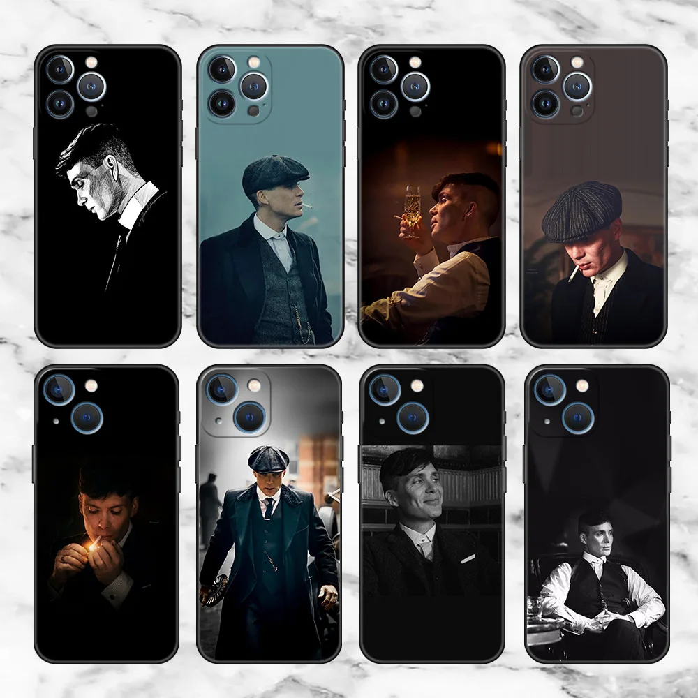 

Peaky Blinders Thomas Shelby Case For Apple iPhone 13 Pro 11 12 7 XR X XS X Max 8 6 6S Plus 5 5S SE 2022 Black Phone Coque