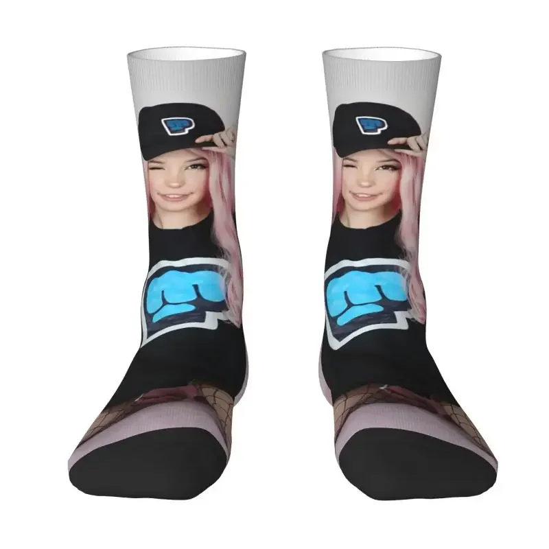 

Cool Print Belle Delphine Onlyfans Exclusive Socks for Men Women Stretchy Summer Autumn Winter Pewds Brofist Crew Socks