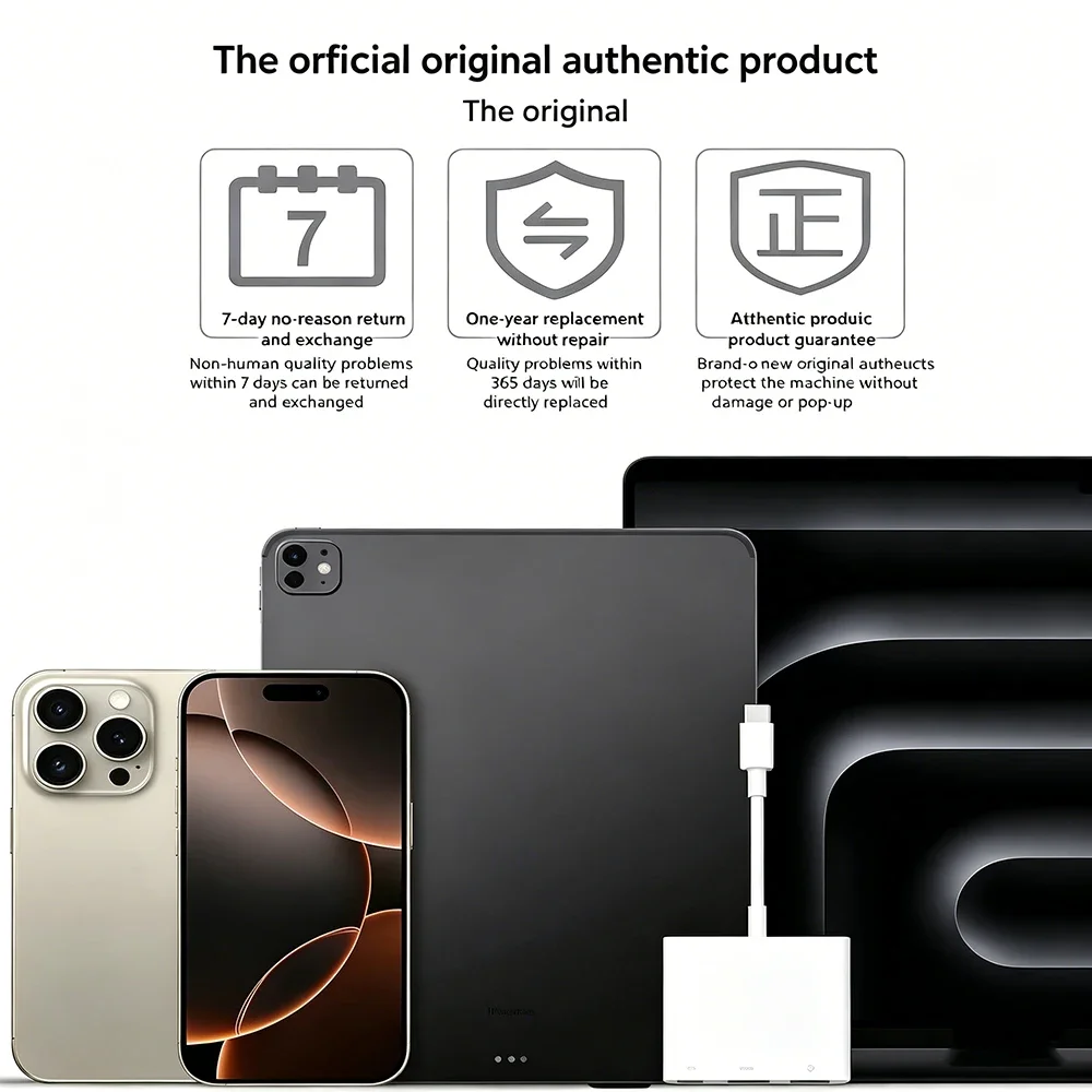 Многофункциональный USB-C хаб 3-в-1: HDMI-совместимый 4K, USB 3.1 Type-C на USB 3.0, адаптер для зарядки MacBook Air 12, конвертер (art.: 3920da73ff719) - 3920da73ff719