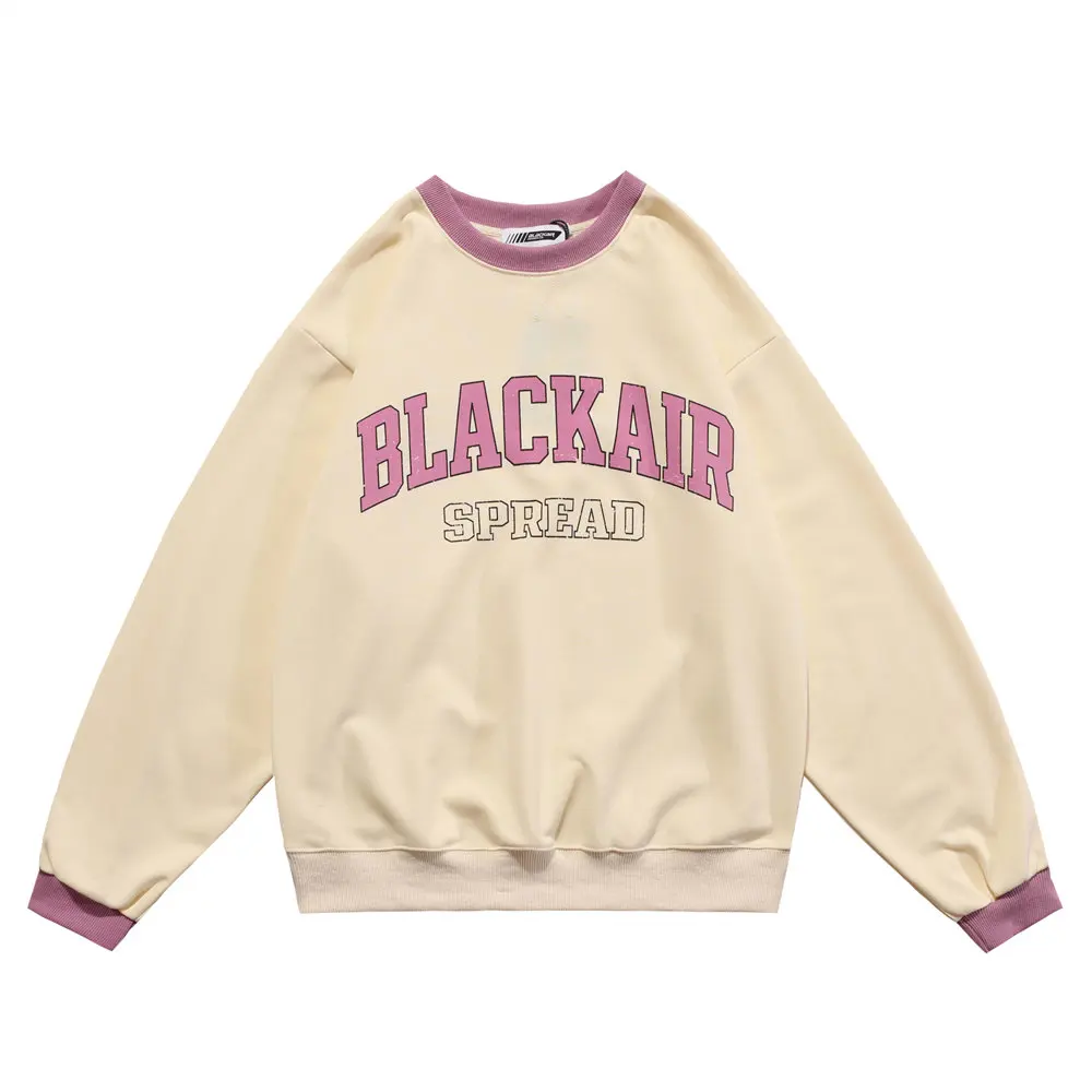 

Woman Clothes Sweatshirts Wash Watermark Letters Tops Spring Streetwear Harajuku Casual Pullover Oversized Women Sweetshirts