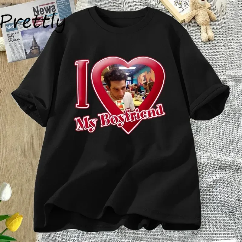 Женская хлопковая футболка с коротким рукавом принтом