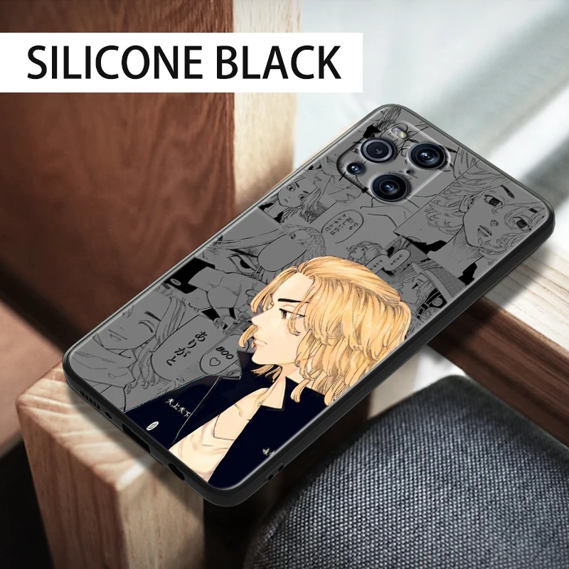 tokyo anime revengers for oppo find x3 x2 k9 f19 r17 pro neo lite k5 k3 silicone soft black phone capa coque fundas free global shipping