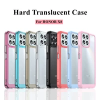 for honor x8 case honor x8 50 x30i x30 cover shell coque fundas hard clear translucent shockproof phone bumper for honor x8