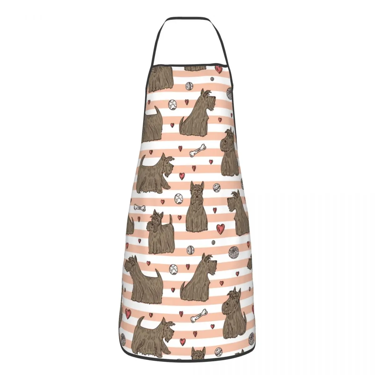 

Scottish Terriers Kitchen Baking Aprons Anti-greasy Gift for Animal Dog Lover Pinafore for Chef Barista Restaurant