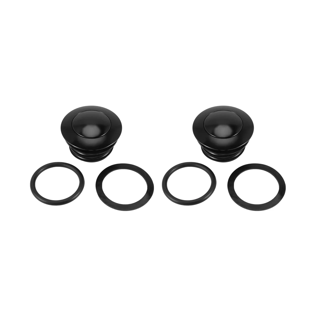 

2X Flush Pop-Up Reservoir Gas Cap Vented Fuel Tank Screw Black