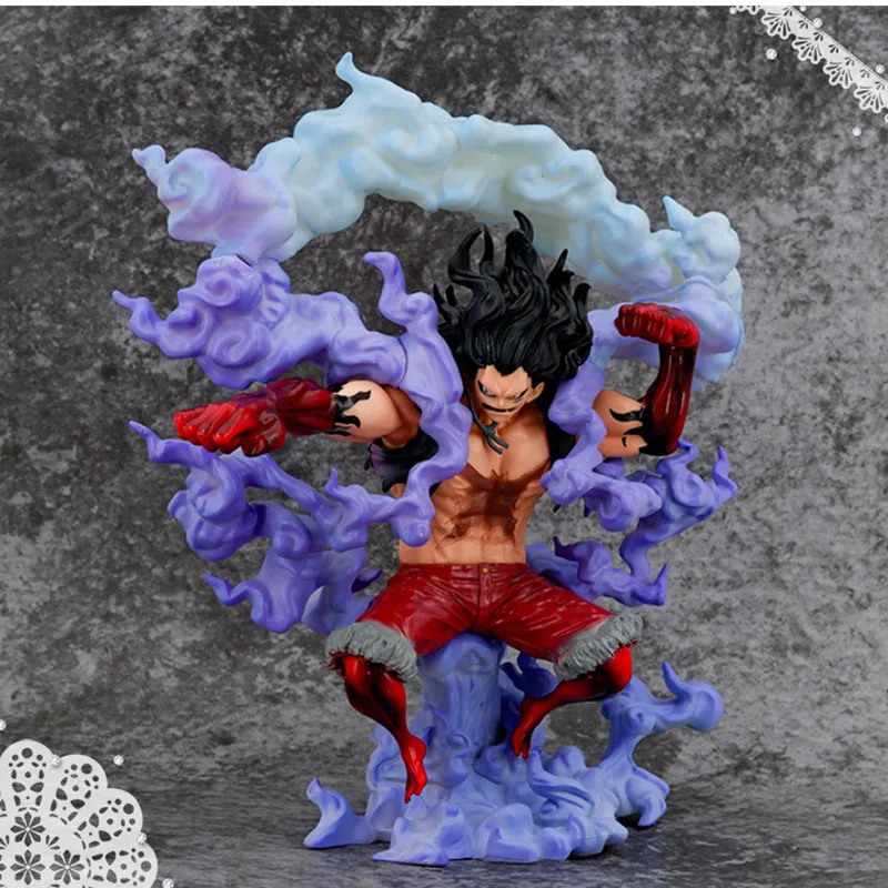 

Anime One Piece Action Figure Toys Luffy Gear 4 Snakeman Max 26.5cm Handmade Ornaments Model For Birthday Christmas Gift