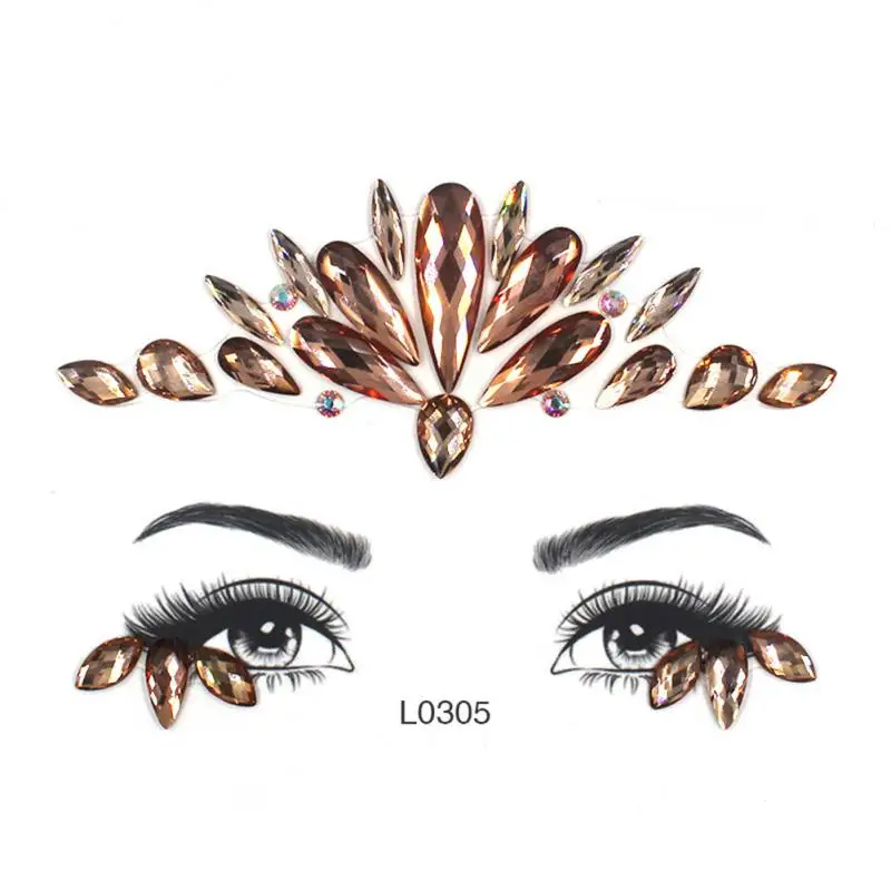 Светящиеся блестки для лица стразы временная татуировка на Хэллоуин светящаяся