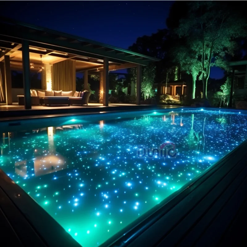 Волоконно-оптические спа-светильники для бассейна 80 кв.м с белым светодиодом Вт