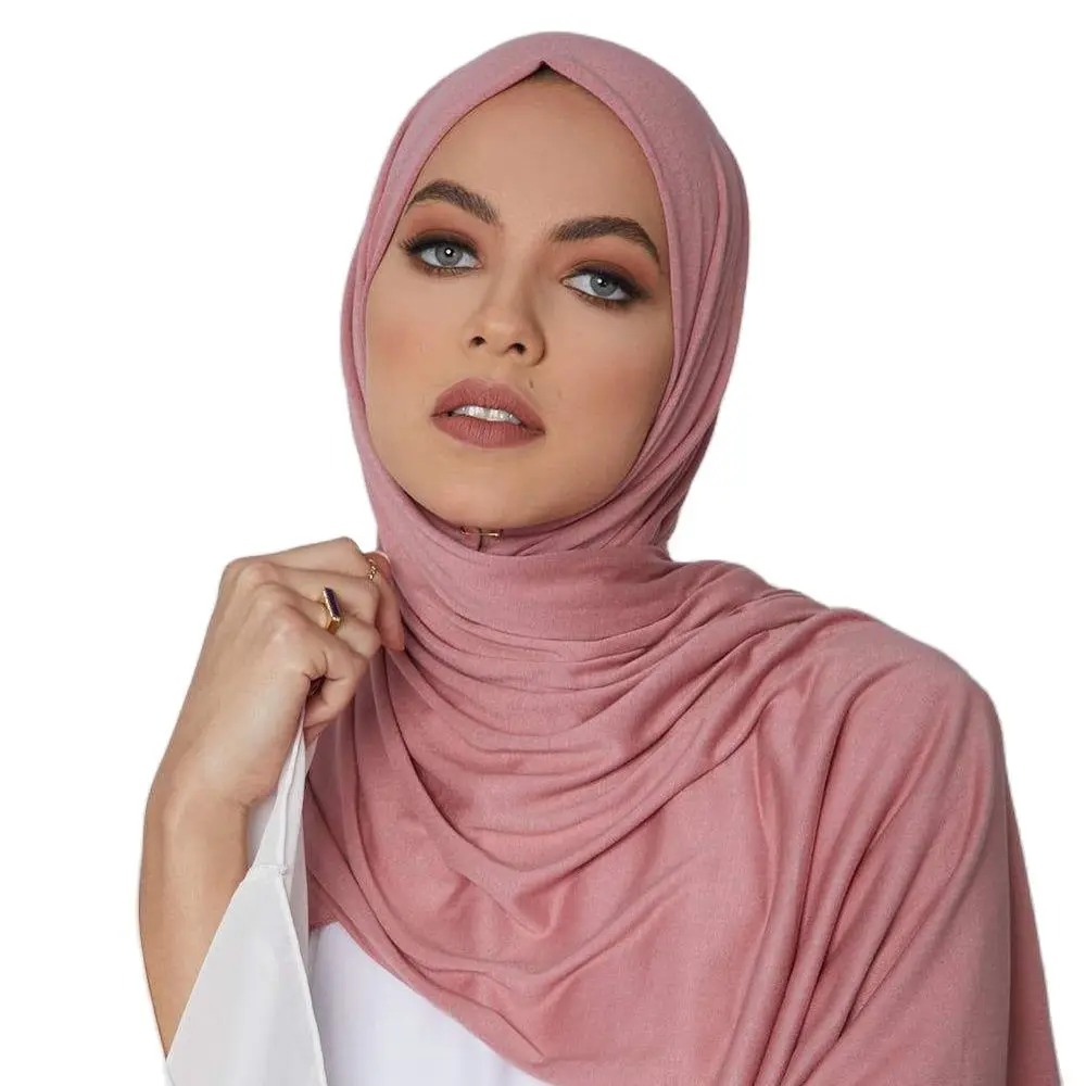 New Arrival Cotton Modal Hijabs Scarf Heavy Quality Shawls Big Size Muslim Head Wraps Headbands Solid Color Mufflers Turbans |