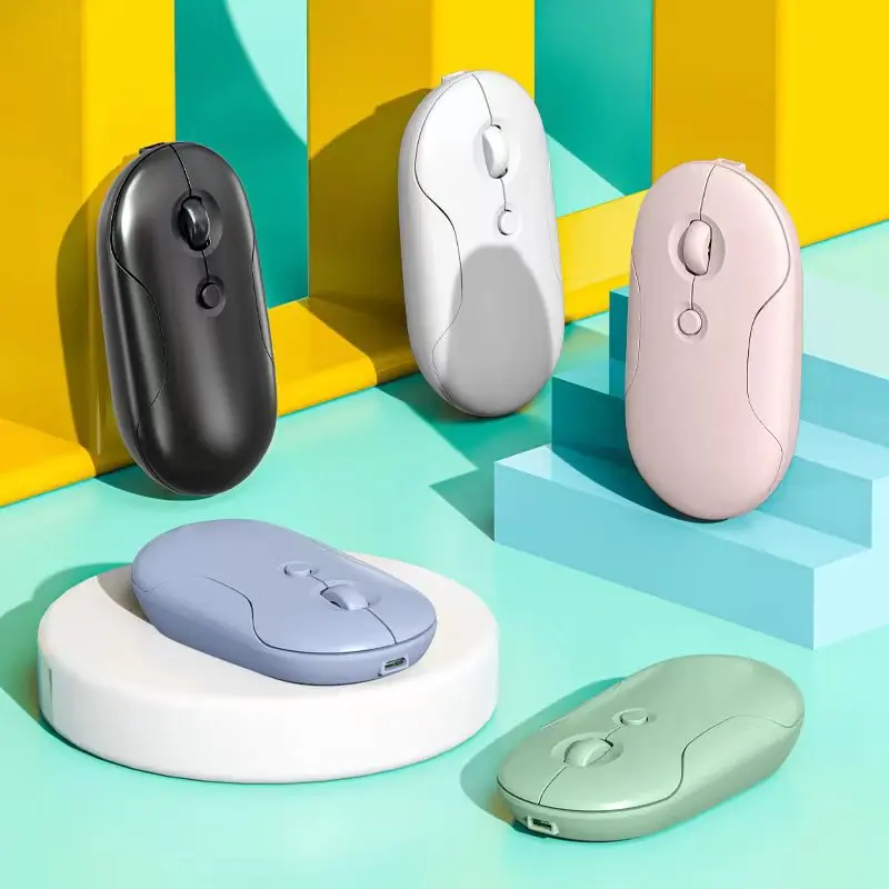 

Мышь беспроводная аккумуляторная с поддержкой Bluetooth, 2,4 ГГц