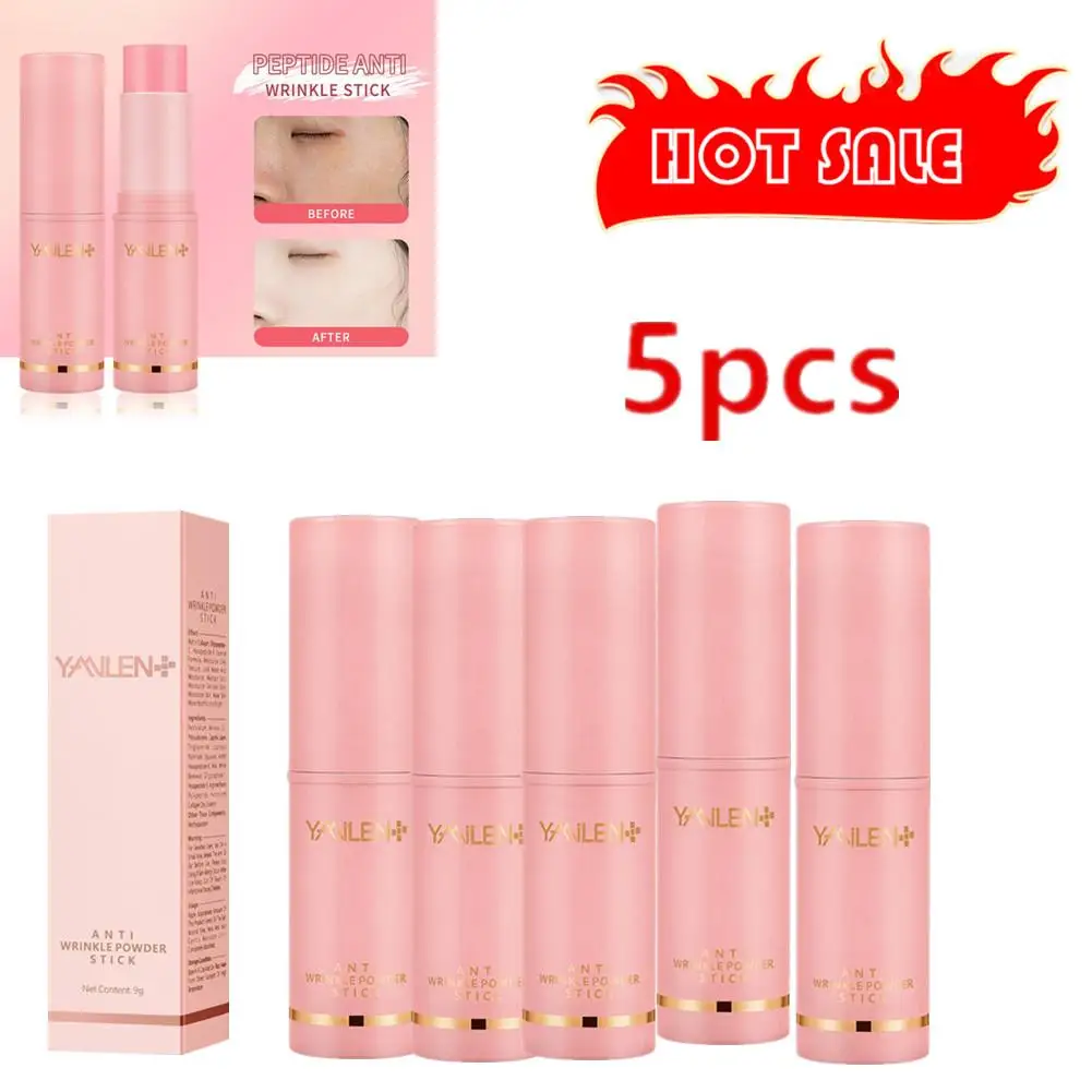

5PCSCollagen Multi Balm Stick Wrinkle Bounce Anti-Wrinkle Moisturizing Cream Tone Cream Cone Dull Balm Brighten Peptide Snail