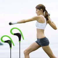 best price sport wireless earphone stereo ear hook sports noise reduction earphones with microphone headset for iphone