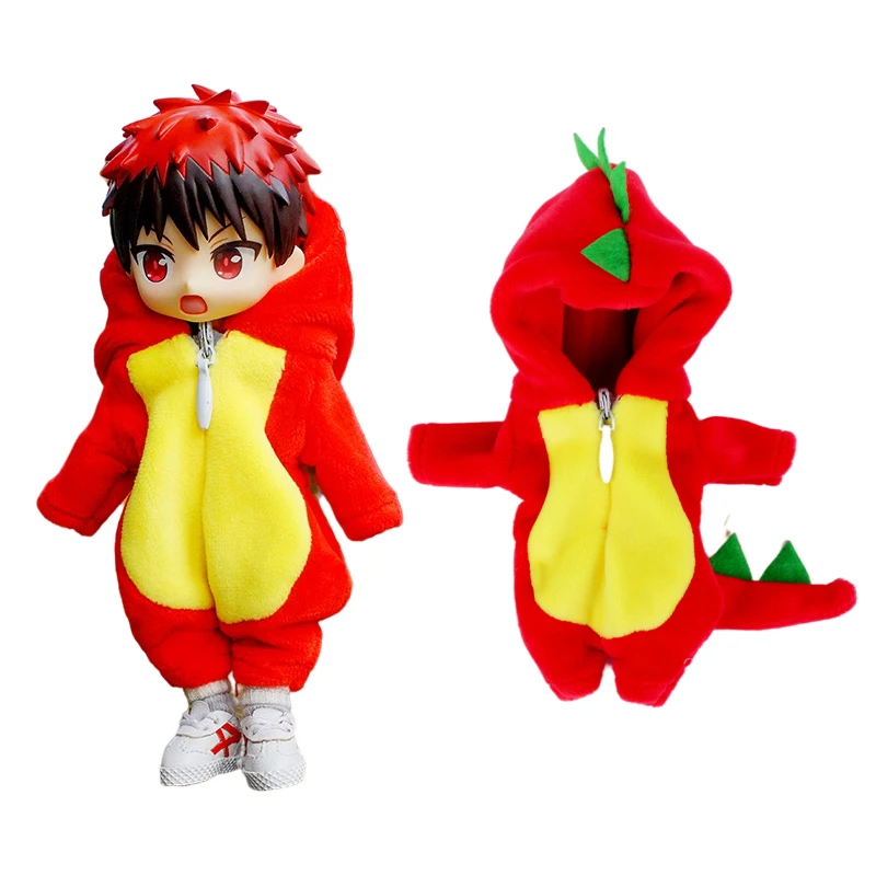 

Ob11одежда для малышей цельный динозавр Домашняя одежда декоративные аксессуары мягкий чистый хлопок кавайные 1/12 Bjd аниме игрушки для детей