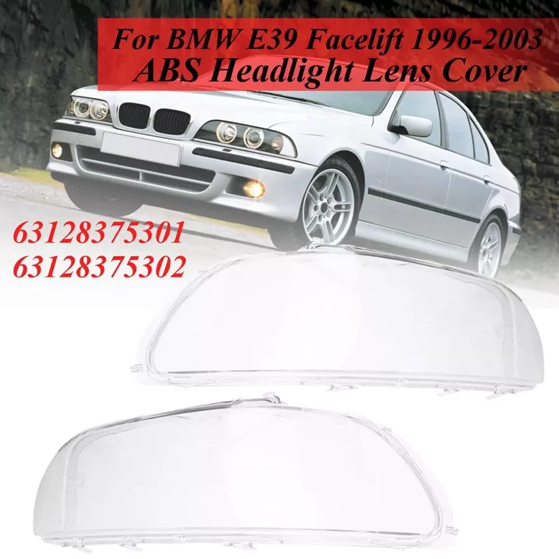 

Headlight Cover Shell Headlight Glass Lens Automobiles Headlamp Lense Kit 63128375302 for Bmw 5 Series E39 518 520 523 52