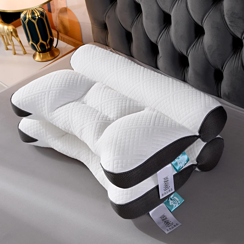 Anti Traction Pillow With Polyester Filling and Fabric For Comfortable Sleeping Experience