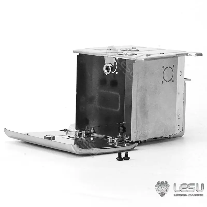 Фото Ящик для инструментов LESU Tamiya 1/14, модель грузовика, игрушечный грязевой грузовик FE/VM, металлический выхлопной бак, модификация G-6263 №3